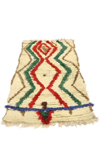 3 x 4 Vintage Berber Moroccan Azilal Rug 21554