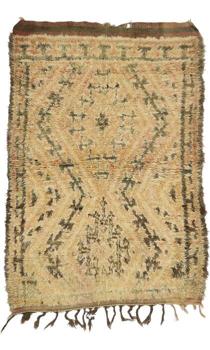 4 x 5 Vintage Beni MGuild Moroccan Rug 21555