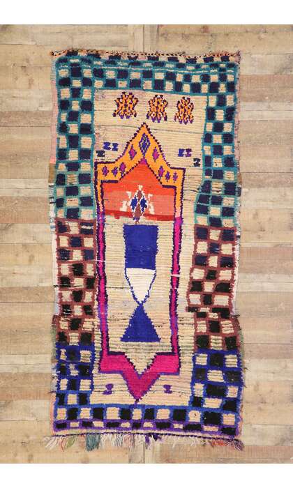 4 x 8 Vintage Moroccan Rug 215694 x 8 Vintage Moroccan Rug 21569