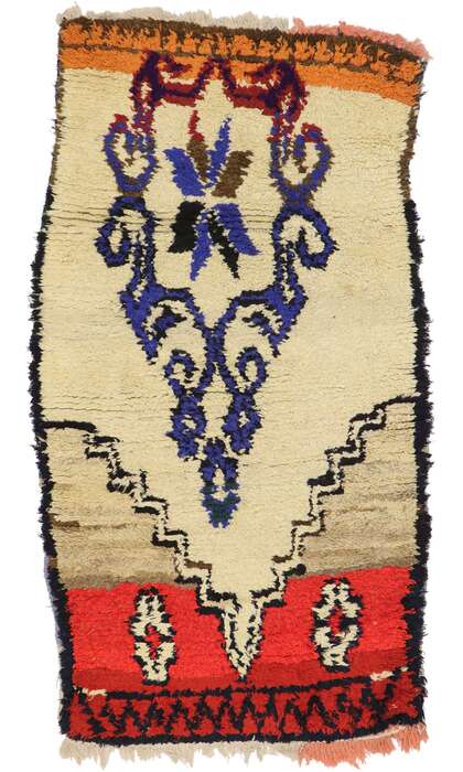 3 x 5 Vintage Moroccan Azilal Rug 21576