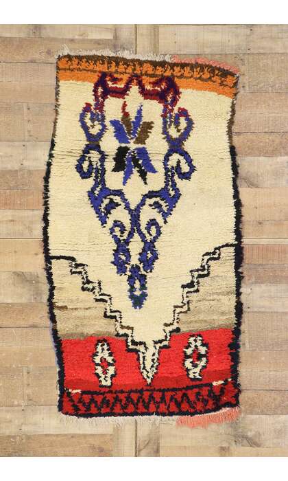 3 x 5 Vintage Moroccan Azilal Rug 21576