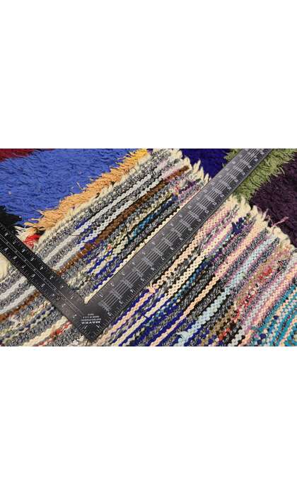3 x 6 Vintage Moroccan Azilal Rag Rug 21578