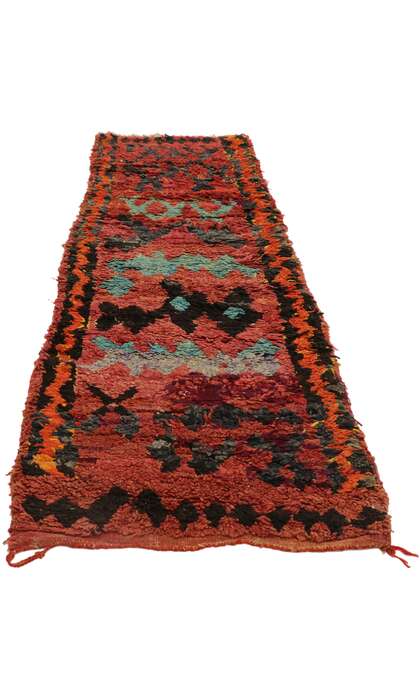 3 x 7 Vintage Red Talsint Moroccan Rug 21581