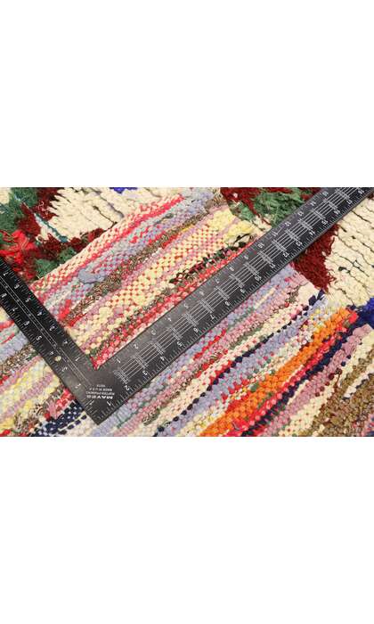 3 x 6 Vintage Berber Moroccan Boucherouite Rug 21591