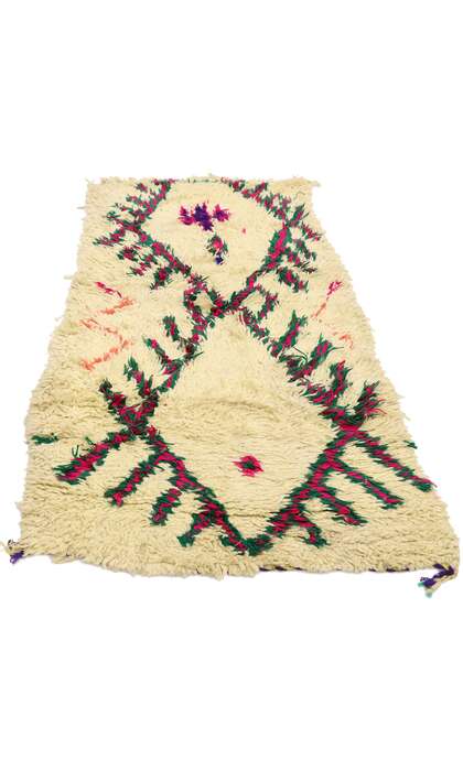 3 x 7 Vintage Berber Moroccan Azilal Rug 21595