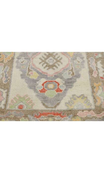 3 x 15 Colorful Oushak Rug Runner 53592