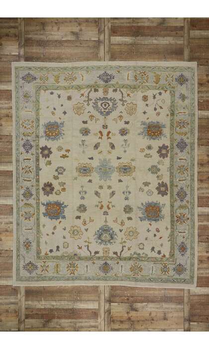 9 x 11 Modern Turkish Oushak Rug 53611