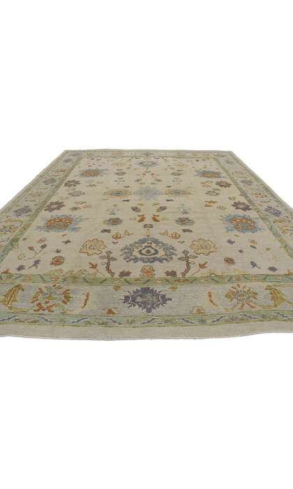 9 x 11 Modern Turkish Oushak Rug 53611