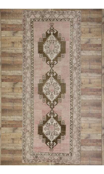 5 x 12 Vintage Turkish Oushak Rug 536185 x 12 Vintage Turkish Oushak Rug 53618