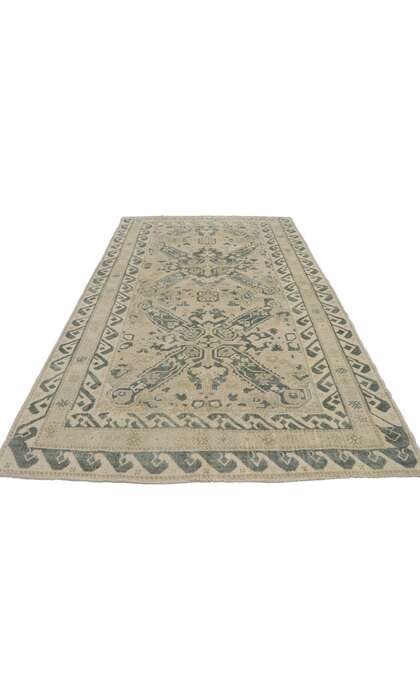 5 x 8 Vintage Turkish Oushak Rug 53625