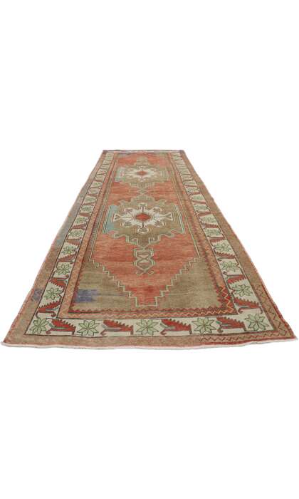 5 x 13 Vintage Turkish Oushak Rug 53628