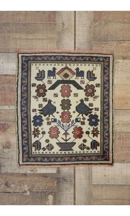 2 x 2 Vintage Turkish Oushak Rug 536422 x 2 Vintage Turkish Oushak Rug 53642