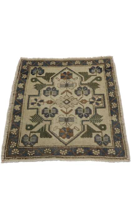 2 x 2 Vintage Turkish Oushak Rug 53645