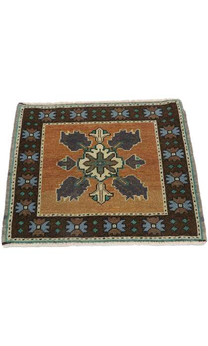 2 x 2 Vintage Turkish Oushak Rug 53647