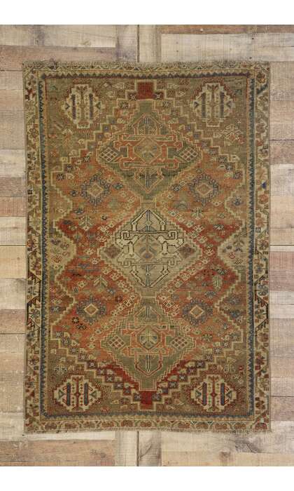 3 x 5 Antique Persian Shiraz Rug 53651