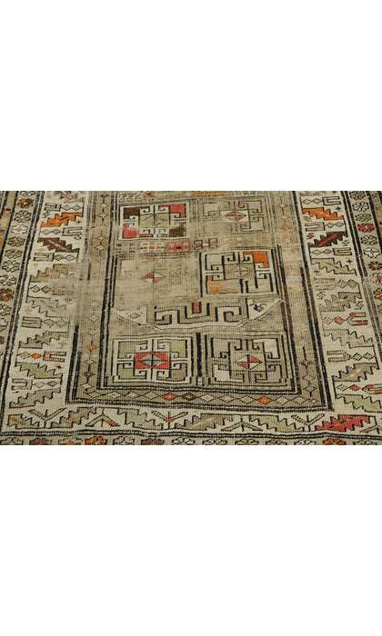3 x 8 Antique Caucasian Shirvan Rug 53652
