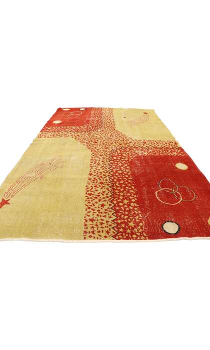 7 x 10 Zeki Muren Vintage Turkish Sivas Rug 53663