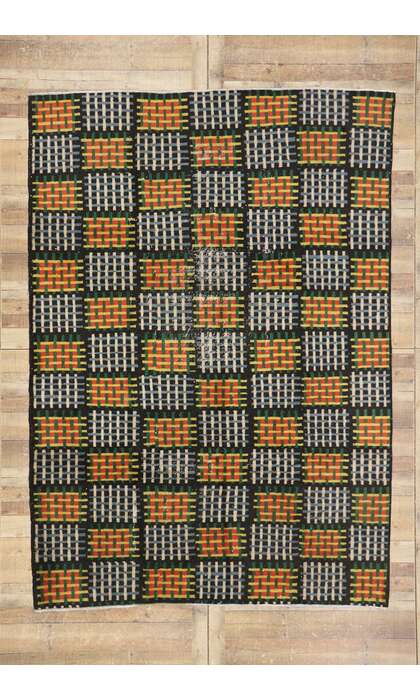 7 x 10 Zeki Muren Vintage Turkish Sivas Rug 53665