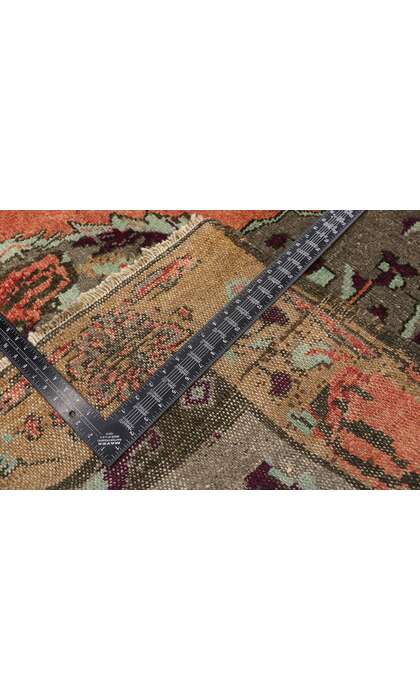 9 x 10 Vintage Turkish Oushak Rug 53668