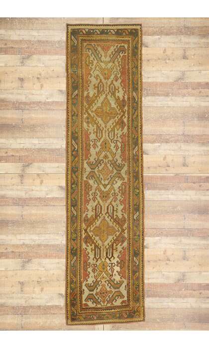 3 x 11 Antique Turkish Oushak Runner 53669