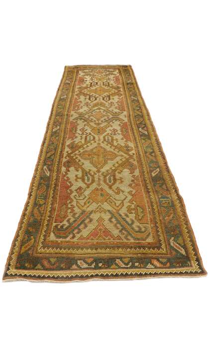 3 x 11 Antique Turkish Oushak Runner 53669