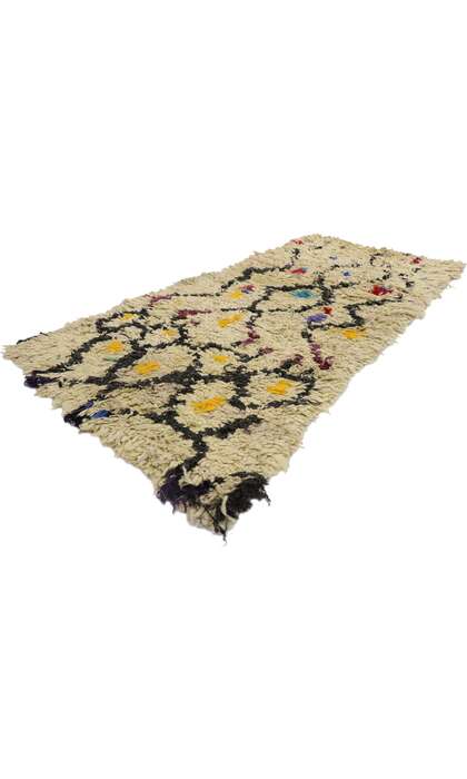 3 x 6 Vintage Moroccan Azilal Rag Rug 21594