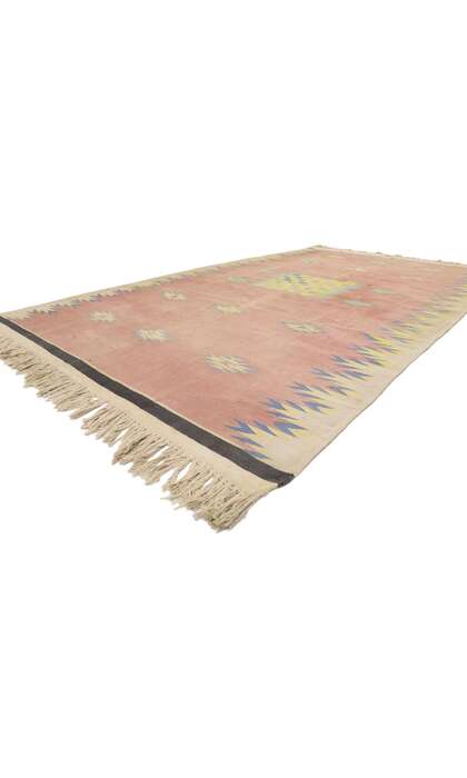 6 x 11 Vintage Afghan Dhurrie Rug 78006