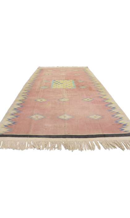 6 x 11 Vintage Afghan Dhurrie Rug 78006