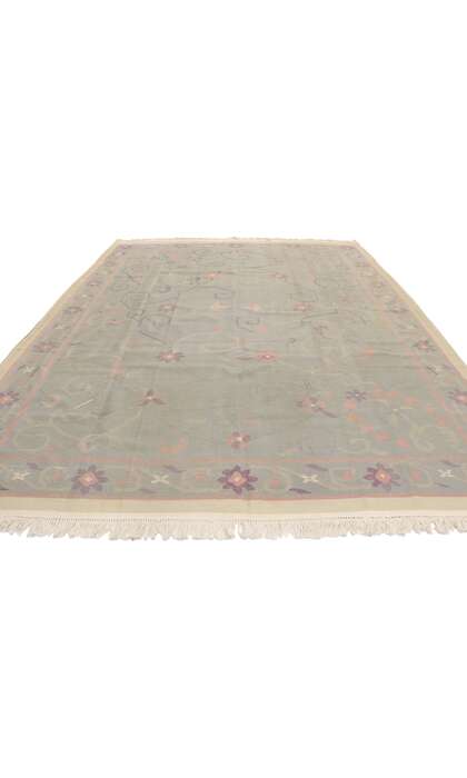 8 x 10 Vintage Indian Dhurrie Rug 78007