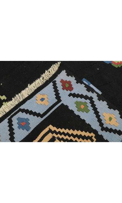 5 x 8 Vintage Turkish Rose Kilim Rug 78009