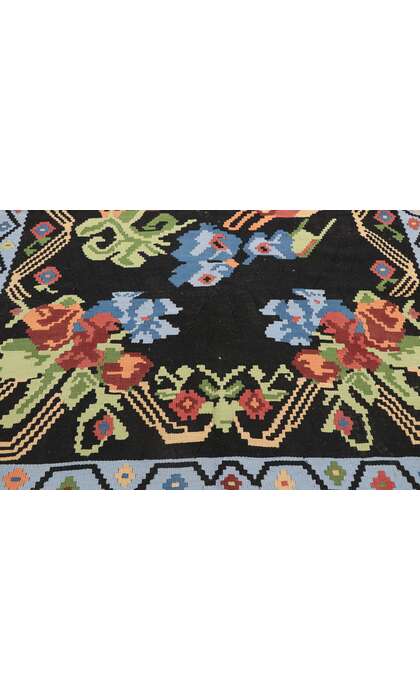 5 x 8 Vintage Turkish Rose Kilim Rug 78009