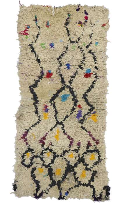 3 x 6 Vintage Moroccan Azilal Rag Rug 21594
