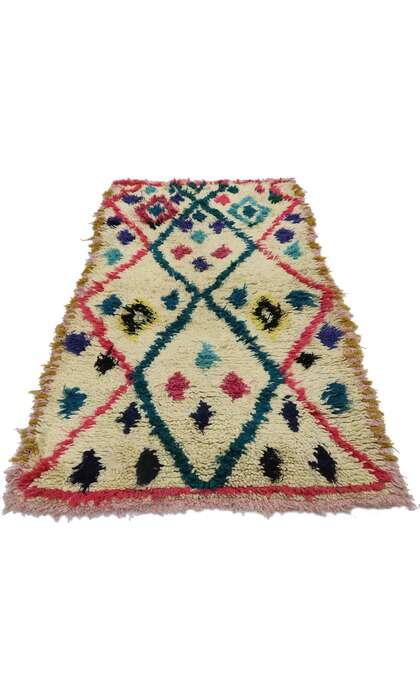 3 x 6 Vintage Berber Moroccan Azilal Rug 21596