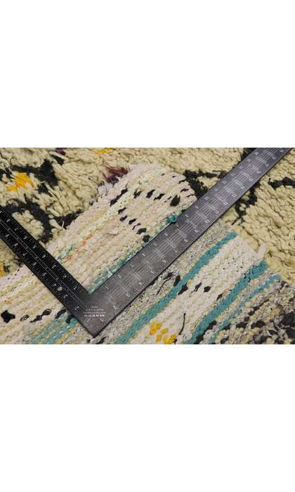 3 x 6 Vintage Moroccan Azilal Rag Rug 21594