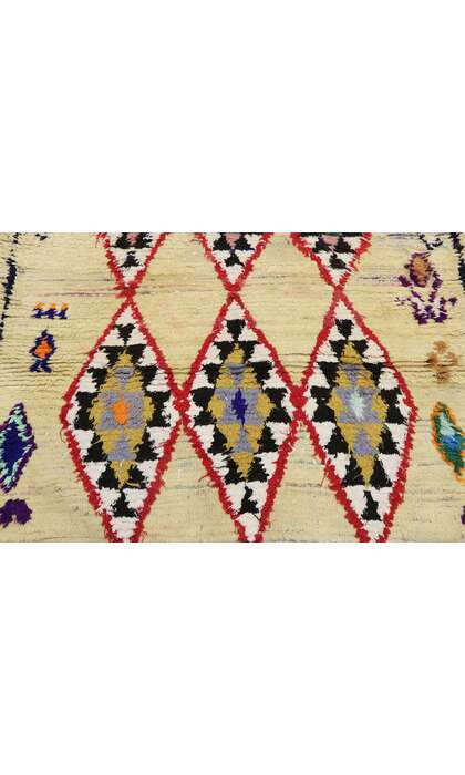 4 x 6 Vintage Berber Moroccan Azilal Rug 21587