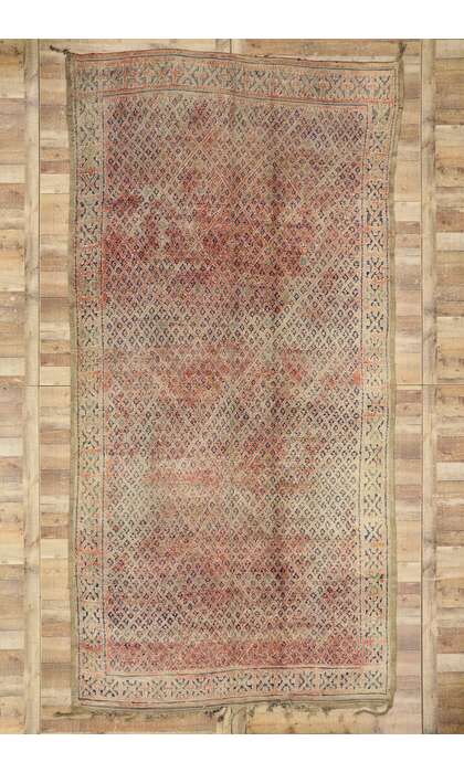 7 x 14 Vintage Moroccan Rug 21438