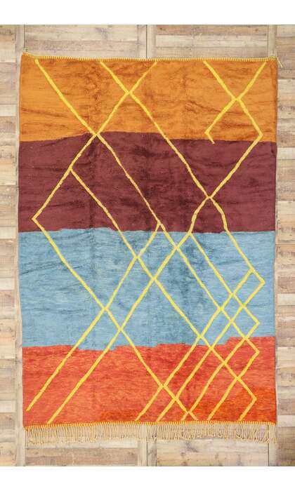 8 x 12 Modern Beni Mrirt Moroccan Rug 21663