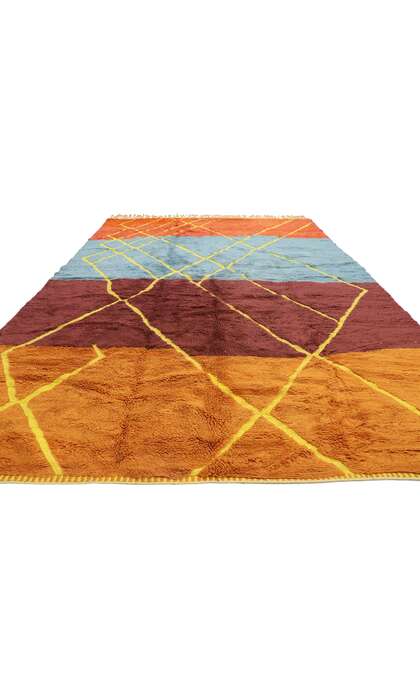 8 x 12 Modern Beni Mrirt Moroccan Rug 21663