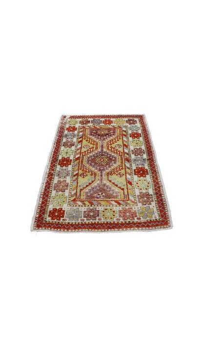 3 x 4 Vintage Turkish Oushak Rug 51741