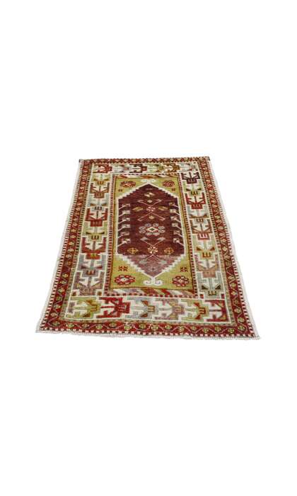 3 x 4 Vintage Turkish Oushak Rug 51744