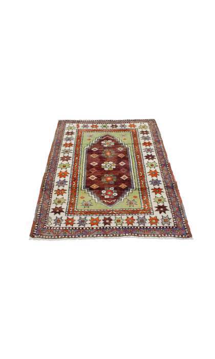 3 x 4 Vintage Turkish Oushak Rug 51745