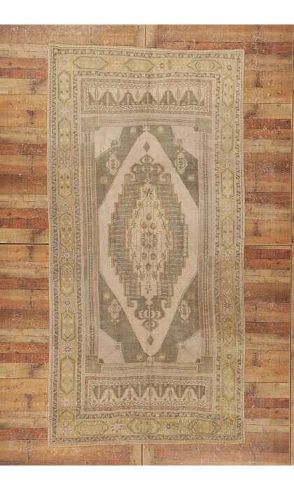 5 x 11 Vintage Turkish Oushak Rug 53674