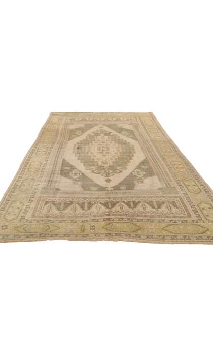 5 x 11 Vintage Turkish Oushak Rug 53674