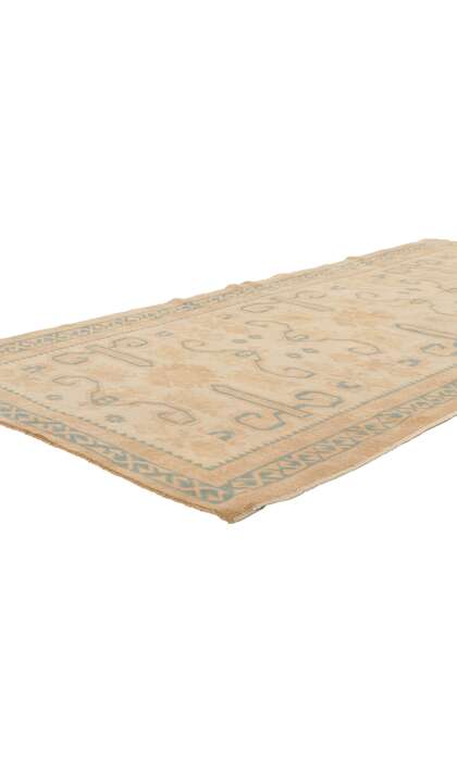 3 x 7 Vintage Turkish Oushak Rug 53675