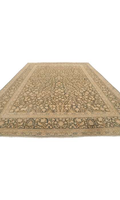 9 x 13 Vintage Persian Tabriz Rug 53731