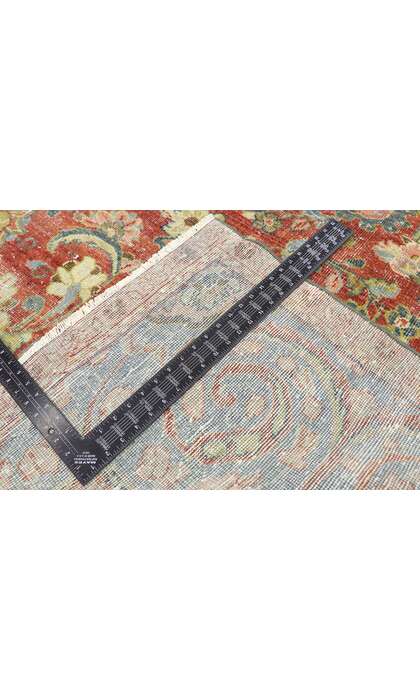 8 x 11 Distressed Antique Persian Mahal Rug 60951
