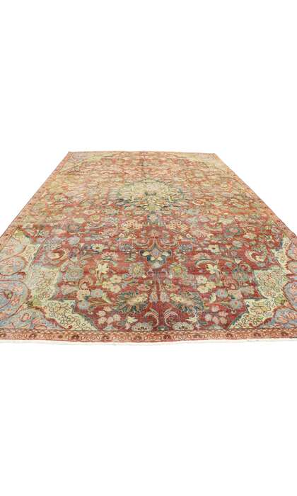 8 x 11 Distressed Antique Persian Mahal Rug 60951