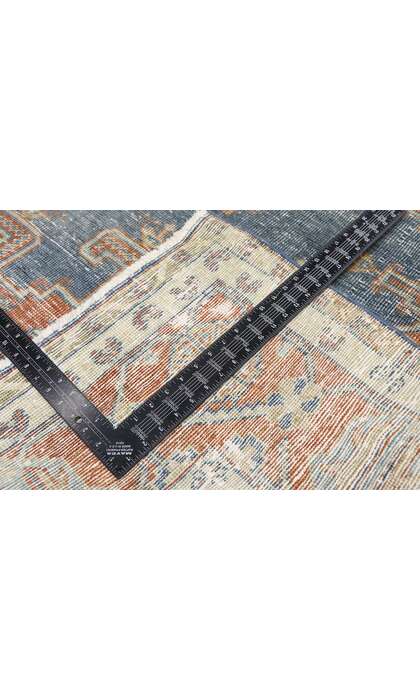 9 x 11 Distressed Vintage Persian Viss Rug 60967