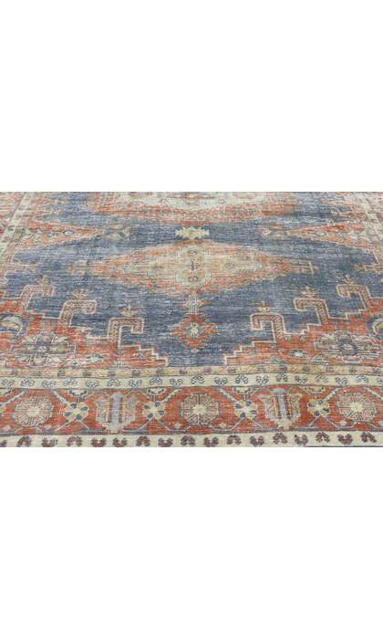 9 x 11 Distressed Vintage Persian Viss Rug 60967