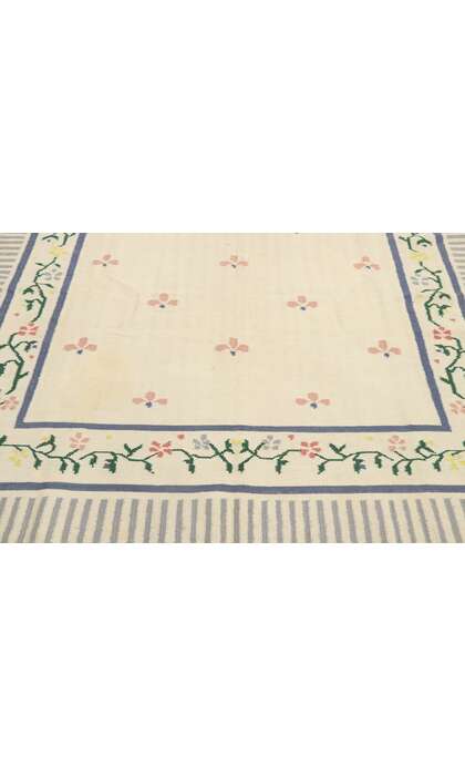 6 x 9 Vintage Indian Dhurrie Rug 77934